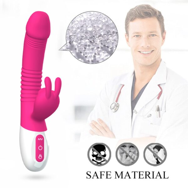 Wibrator  Silicone Vibrator USB 7 Powerful Licking and Thrusting Modes - obrazek 8