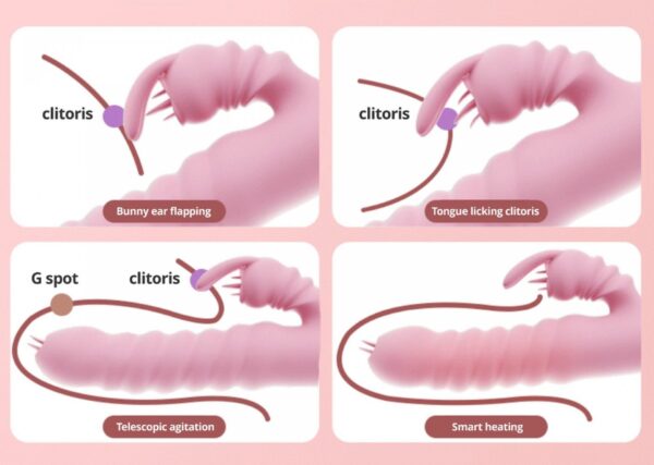 Wibrator Hannah USB  Pink - obrazek 8