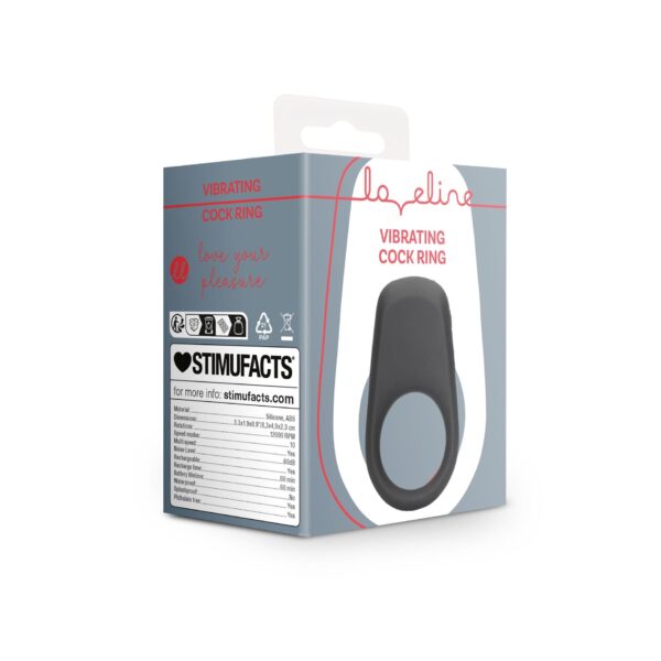 Vibrating Cock Ring   Licorice Black - obrazek 8