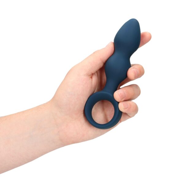 Teardrop Shaped Anal Plug   Medium   Baltic Blue - obrazek 8