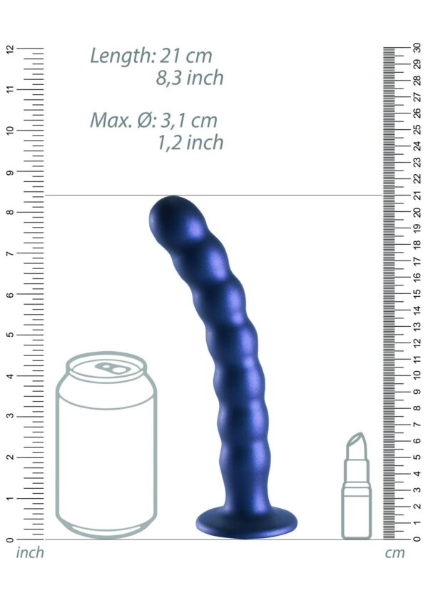 Beaded Silicone G Spot Dildo   8 / 20,5 cm - obrazek 8