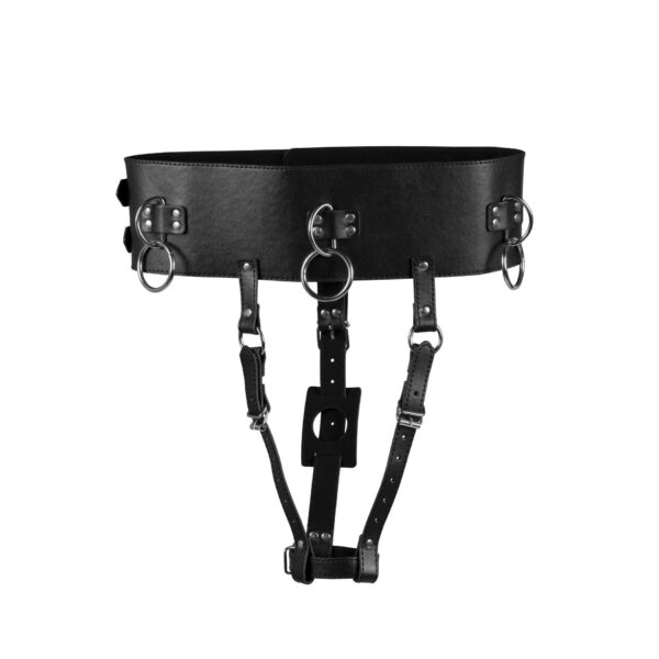 Belt with Vibrator Holder   Black - obrazek 8