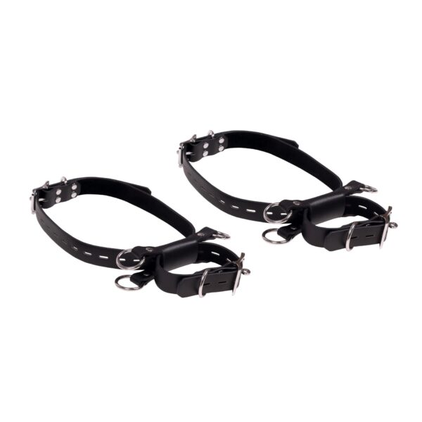Kneeling Thigh Cuff Set   Black - obrazek 8