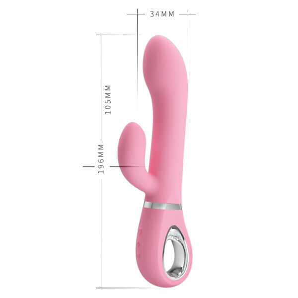 PRETTY LOVE   TERNENCE USB PINK 4 rot. 12 vibration - obrazek 6