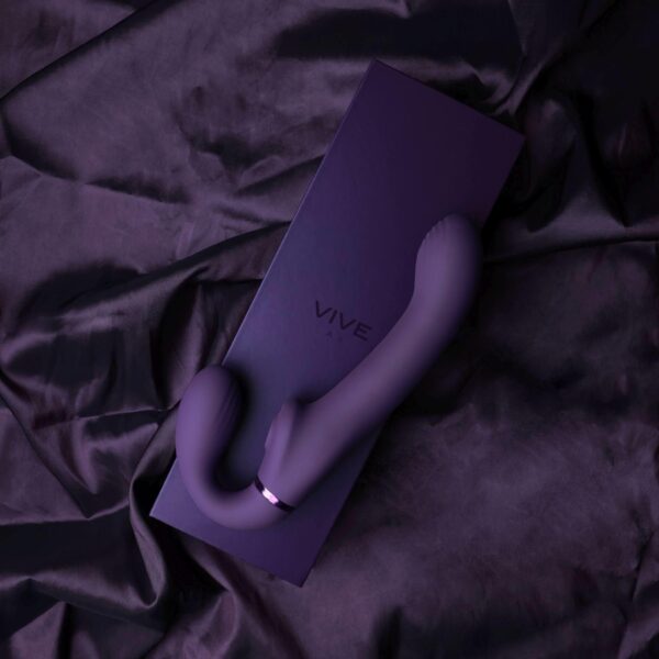 Ai   Dual Vibrating & Air Wave Tickler Strapless Strapon - obrazek 8