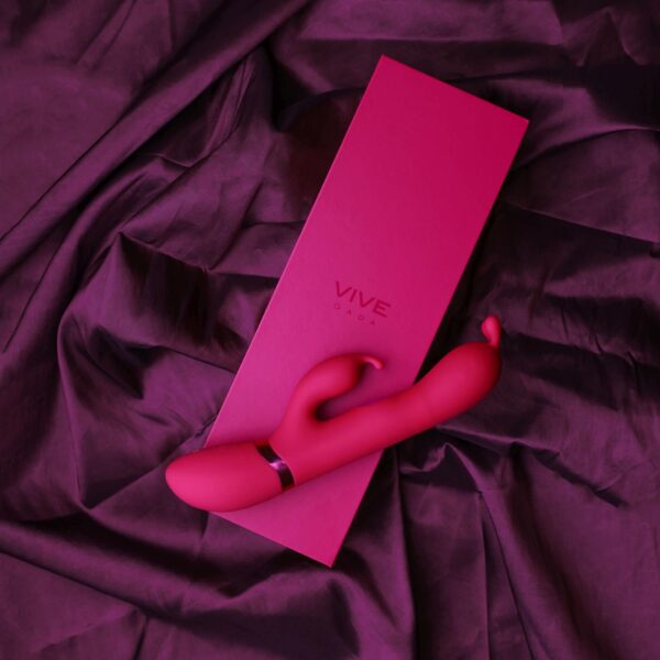 Gada   Vibrating Bunny Ear G Spot Rabbit with Pulse Wave Shaft - obrazek 8