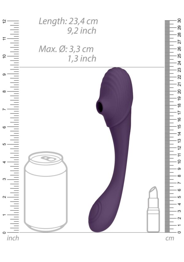 Mirai   Double Ended Pulse Wave & Air Wave Bendable Vibrator - obrazek 8