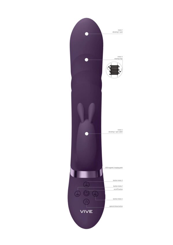 Nari   Vibrating and Rotating Beads, G Spot Rabbit - obrazek 8