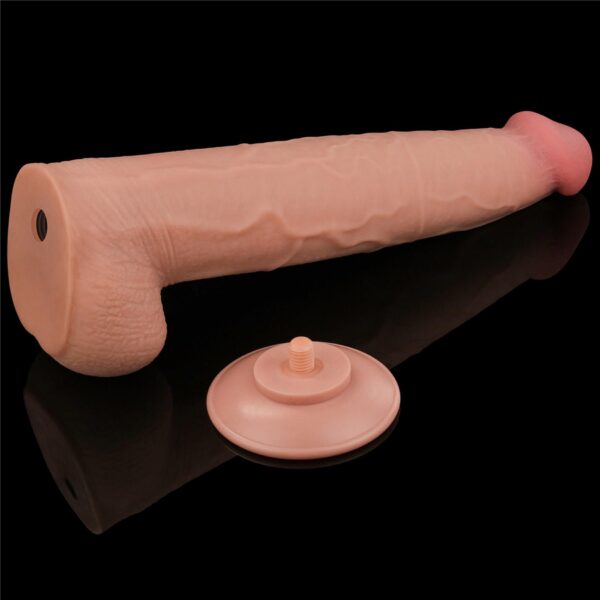 13.5 King Sized Sliding Skin Dual Layer Dong - obrazek 8