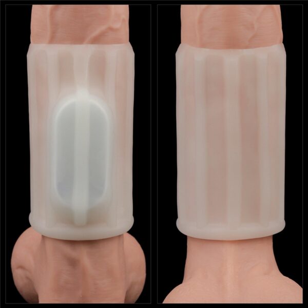 Vibrating Ridge Knights Ring (White) - obrazek 8