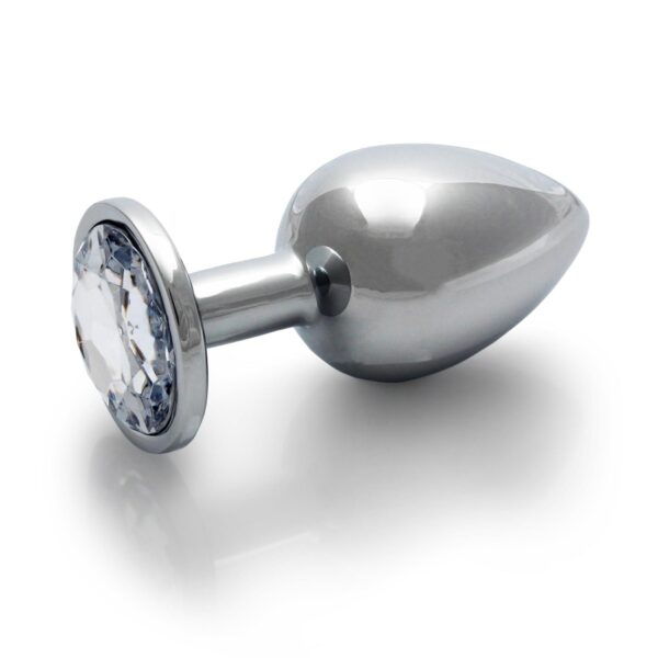 Round Gem Butt Plug   Large - obrazek 8