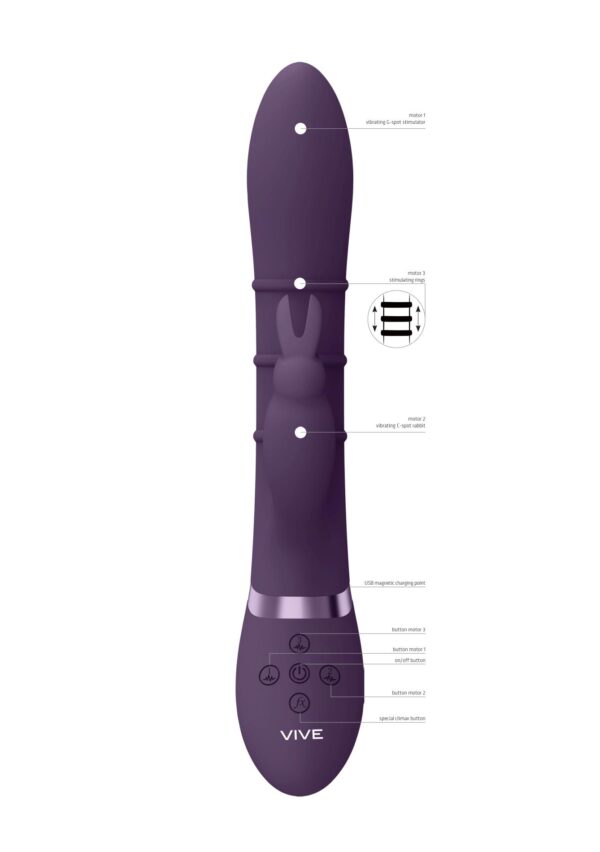 Sora   Up & Down Stimulating Rings, Vibrating G Spot Rabbit - obrazek 8