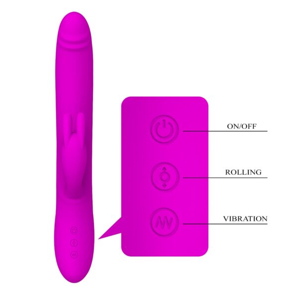 PRETTY LOVE   BYRON, 7 vibration functions, USB rechargeable - obrazek 8