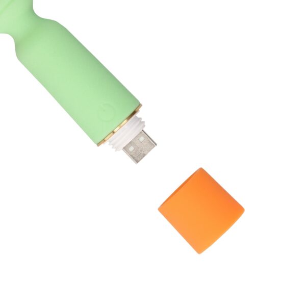 Ribbed Mini Vibrator with USB Charger - obrazek 8