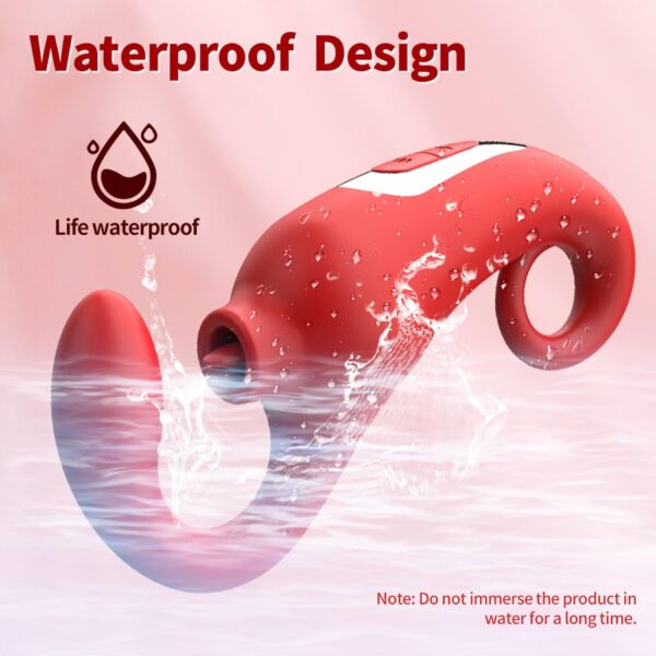 Wibrator Merfi, 10 vibration functions, 10 frequency tongue licking USB - obrazek 8