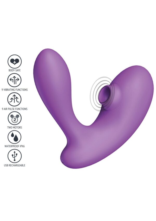DuoVibe I Air Vibrator Purple - obrazek 8
