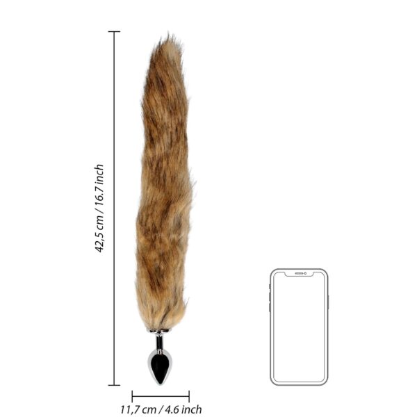 Fox Tail with Metal Butt Plug - obrazek 8