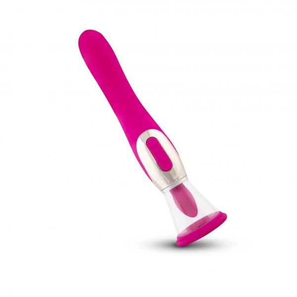Pleasure Pump With G Spot Vibrator   Pink - obrazek 8