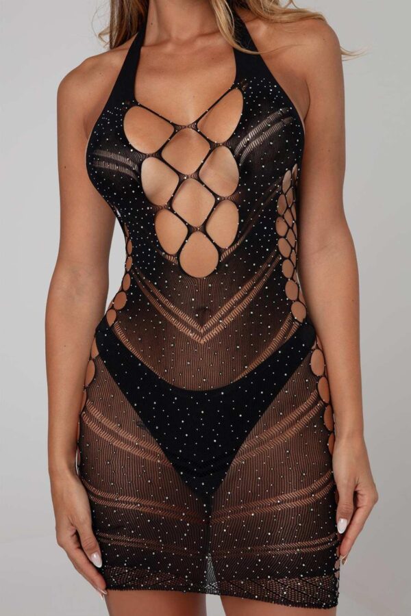 Dress Glitter Amethille  Black - obrazek 8