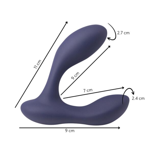 Prostate Massager with 2 motors Spice it Up P Bliss - obrazek 8