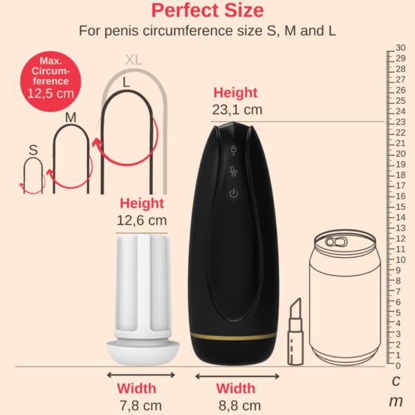 Masturbator   Nappex™ Branco Black   Premium Mastubators (10 Languages - obrazek 8