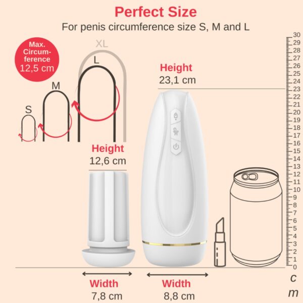 Masturbator   Nappex™ Branco White   Premium Mastubators (10 Languages) - obrazek 8