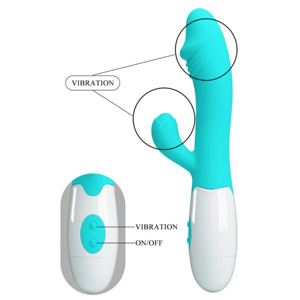 PRETTY LOVE   Snappy light blue, 30 vibration functions - obrazek 6