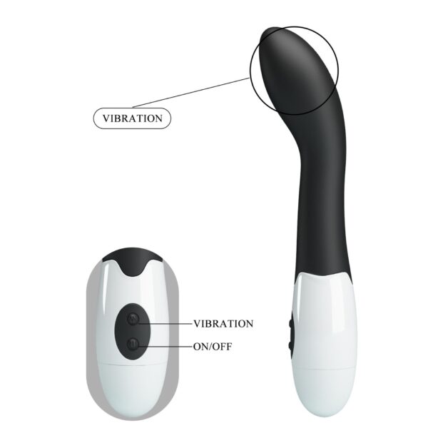 PRETTY LOVE   Bishop black, 30 vibration functions - obrazek 6