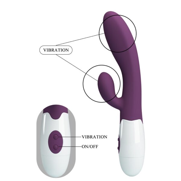 PRETTY LOVE   Alvis purple, 30 vibration functions - obrazek 6