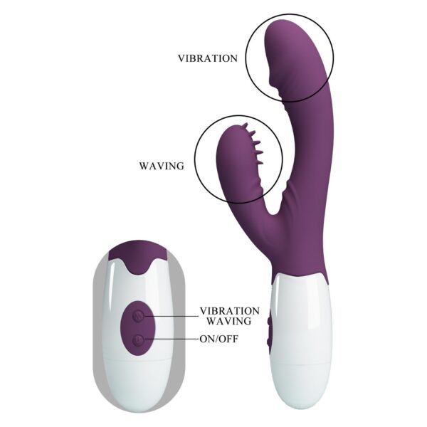 PRETTY LOVE   Andre purple, 3 waving modes 7 vibration functions - obrazek 7