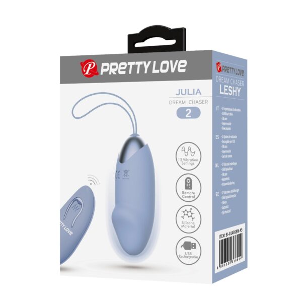 PRETTY LOVE   JULIA Dream chaser 2, Blue, Wireless remote control 12 vibration functions - obrazek 7