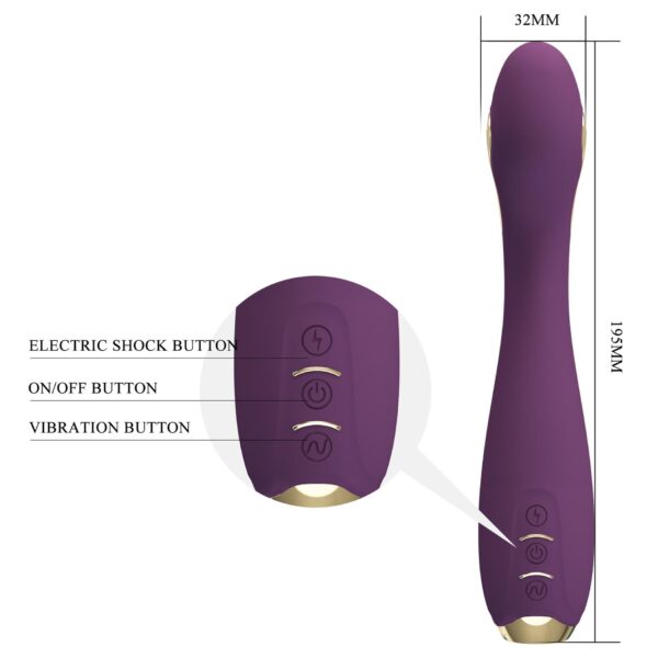 PRETTY LOVE   HECTOR, 12 vibration functions 5 electric shock functions Mobile APP remote control - obrazek 8
