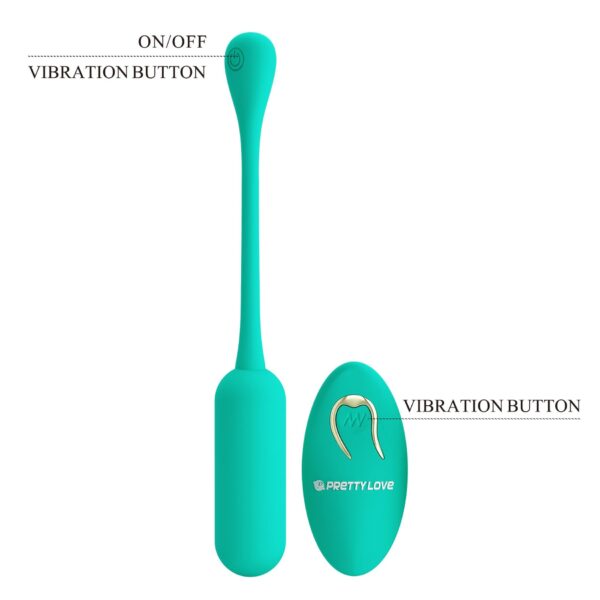 PRETTY LOVE   LECHIES  Dream chaser 5, Green, Wireless remote control 12 vibration functions Memory function - obrazek 8