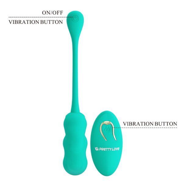 PRETTY LOVE   LESHY Dream Chaser 4, Green, 12 vibration functions Wireless remote control - obrazek 8