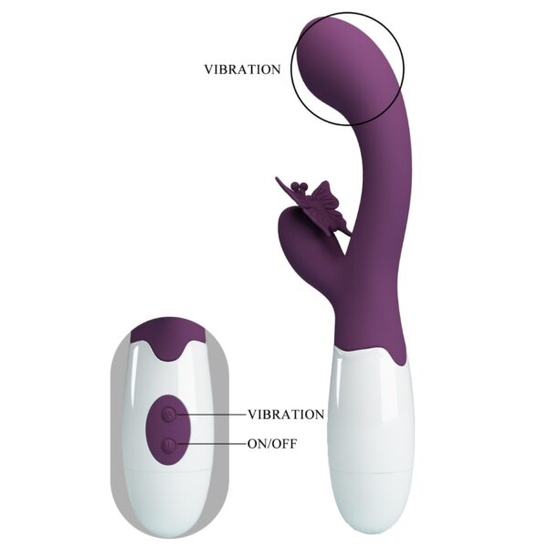 PRETTY LOVE   Butterfly Kiss purple, 30 vibration functions - obrazek 7