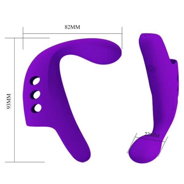 PRETTY LOVE   FINGERING VIBRATOR GORGON Purple,  10 vibration functions - obrazek 8