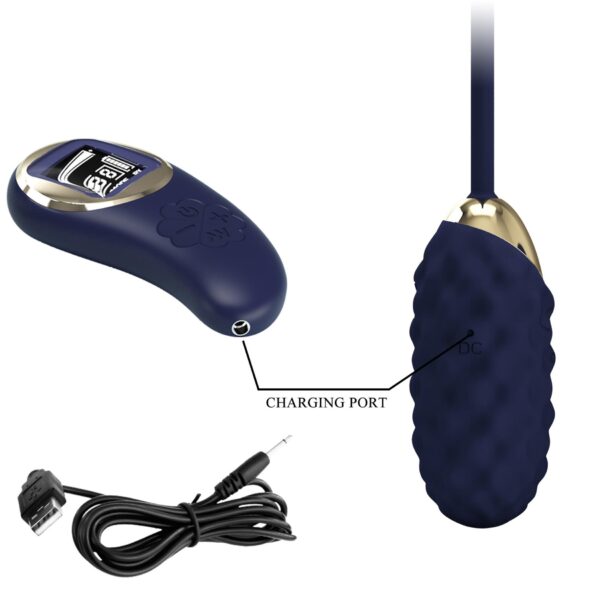 PRETTY LOVE   Vivian Blue, 10 vibration functions 9 speed levels Wireless remote control - obrazek 8