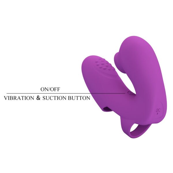 PRETTY LOVE   Super Finger ATHENA Purple, 7 vibration functions 7 tapping functions Memory function - obrazek 8