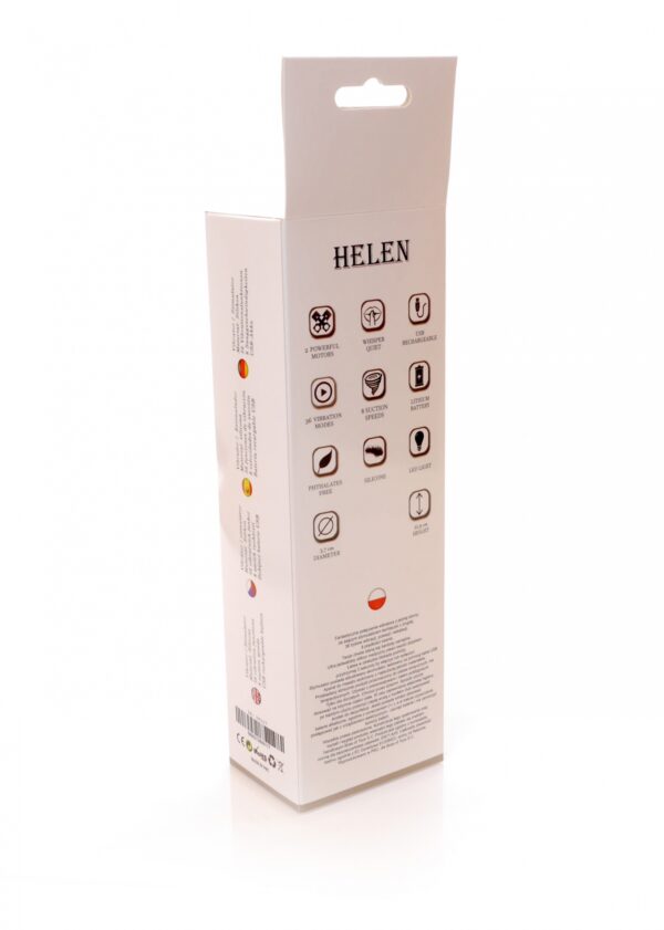Vibrator HELEN Pink   12 vibration functions / 8 stimulation functions USB - obrazek 8