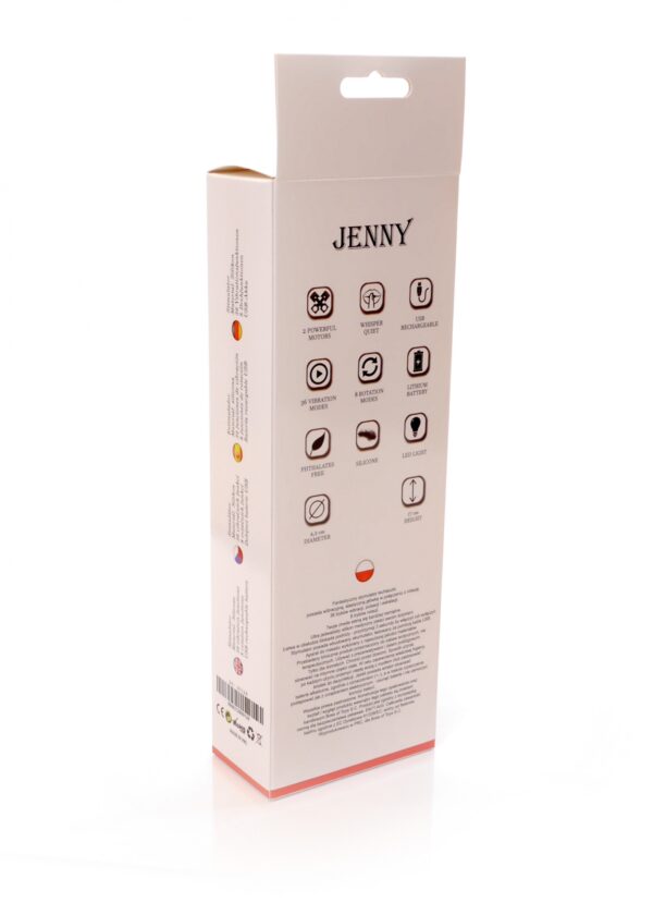Wibrator JENNY Pink   Massager 36  Vibrating / 8 Rotation functions USB - obrazek 8