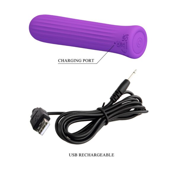 PRETTY LOVE   Blanche Dark Purple, 12 vibration functions Memory function - obrazek 8