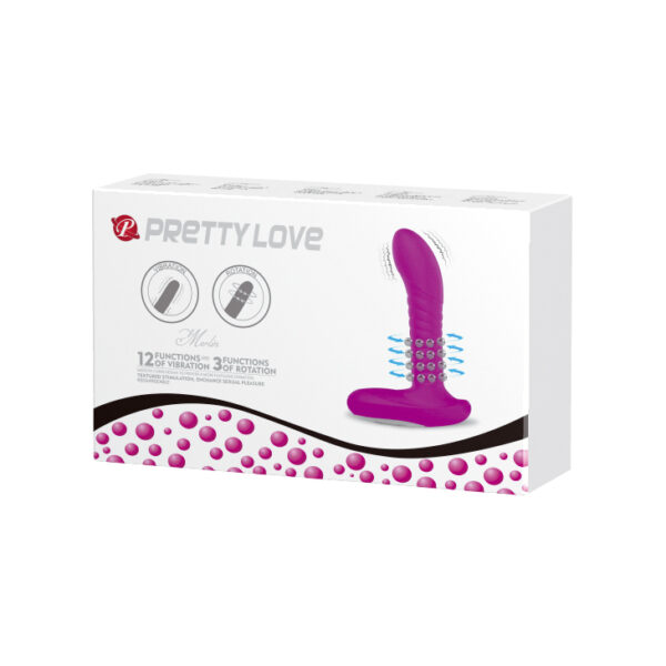 PRETTY LOVE   PROSTATE MASSAGER, USB 3 rot; 12 vibr. USB - obrazek 6