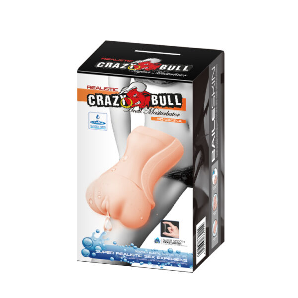 CRAZY BULL  3D VAGINA, Water lubricant - obrazek 8