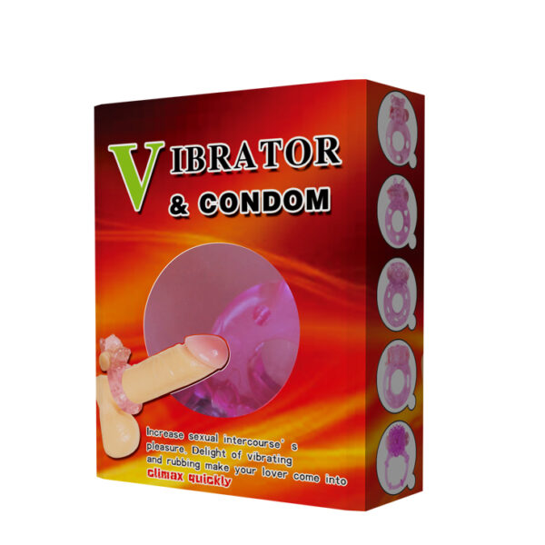 BAILE   Cockring VIBRATOR & CONDOM - obrazek 7