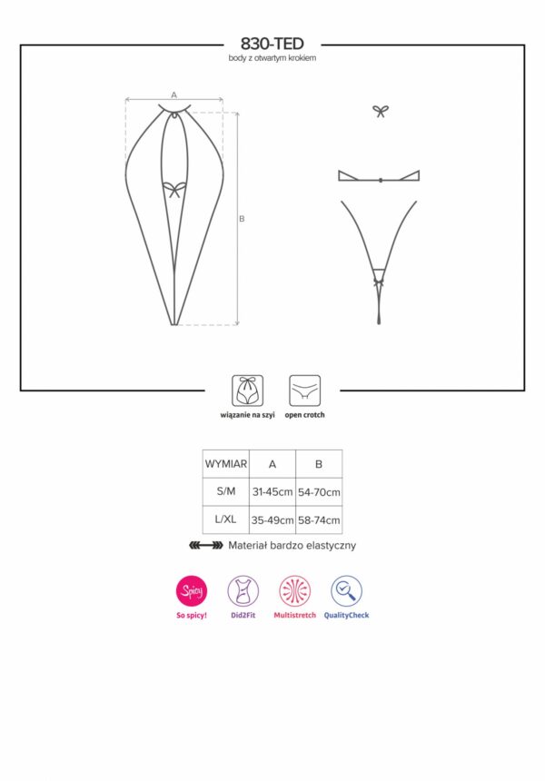 Bielizna 830 TED 1 body  S/M - obrazek 8