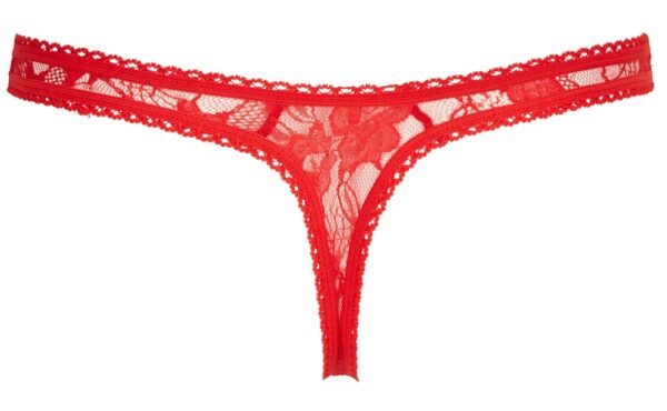 Lace String red S - obrazek 8