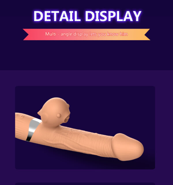 Wibrator Basia Thtusting Vibrator 2 in 1 Tongue Vibrators USB - obrazek 9