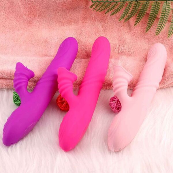 Wibrator Angelia, USB 3 functions of thrusting / 20 vibrations Purple - obrazek 9