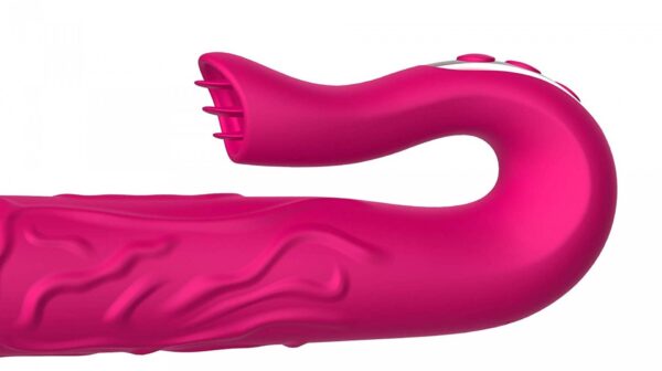 Realistic Tongue Stimulating Dildo Vibrator - obrazek 9