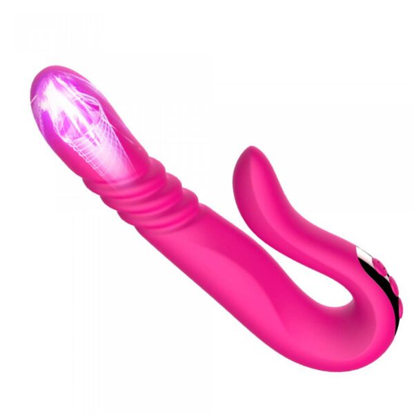 Deluxe Twirling Vibrating Thruster RED - obrazek 9